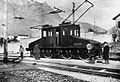 Image 62A prototype of a Ganz AC electric locomotive in Valtellina, Italy, 1901 (from Rail transport)