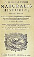 Frontispice de L'Histoire naturelle (Naturalis Historiae), édition de 1669