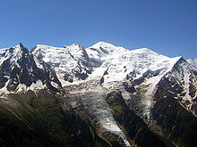 Panorama de sommets enneigés.