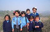 K31. School children of Longa Koireng, Manipur.