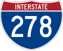 Interstate 278 marker