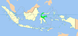 Vị trí tỉnh Trung Sulawesi ở Indonesia