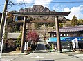 県道脇に建つ大鳥居