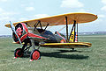 Caza Boeing P-12E con los colores del 6.º Escuadrón de Persecución.