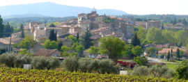 A view of Peynier, from the cemetery