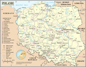 Map of Poland