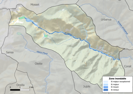 Carte des zones inondables.