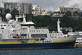 L'Atalante, navire océanographique de l'IFREMER, dans le port de Brest 3