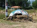 Bemalter Bunker in Pogradec