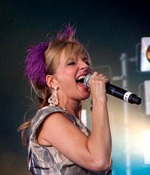 Photo of Clare Grogan performing with Altered Images in 2009