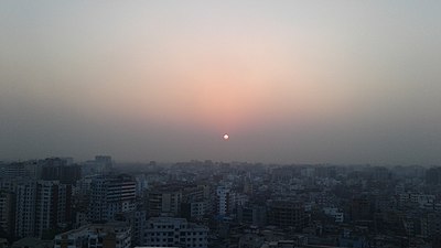 Dhaka Cityscape Sunset