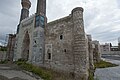 Gök Medrese during restoration shot from right side