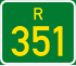 Streeksroete R351 shield