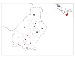 Distretto di Saryasia – Mappa