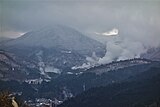 涌蓋山中腹から八丁原発電所