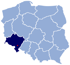 Localização de Dzierżoniów na Polónia