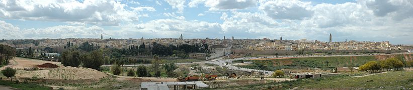 Vue sur la médina de Meknès, la capitale ismaélienne.