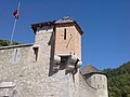 Guérite en briques sur corbeaux, à Colmars (fort des Alpes).