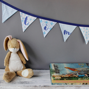 Example of personalised baby bunting