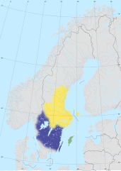 Suecia en el siglo XII, antes de la incorporación de Finlandia en el siglo siguiente.