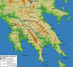 Territory of ancient Sparta