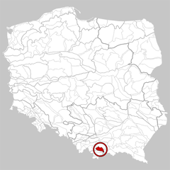 Mapa pasma górskiego