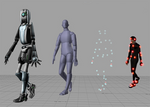 An example of computer animation which is produced in the "motion capture" technique