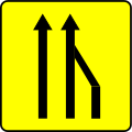 KD10a: Einengungstafel (eine Spur)