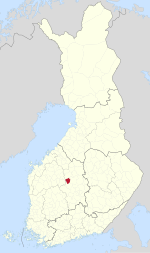 Location of Pylkönmäki in Finland