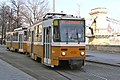 Tatra T5C5 villamos a Clark Ádám téren