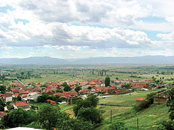 Aerial view of the village