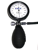 Aneroid sphygmomanometer dial, bulb, and air valve