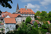 Stadtansicht Warburg, Blick auf das Rathaus zwischen den Städten