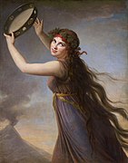 Élisabeth Vigée Le Brun Emma, Lady Hamilton as a Bacchante circa 1790