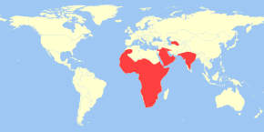 Description de l'image Mellivora_capensis_distribution.svg.