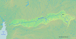 The Narmada originates from Amarkantak Plateau in Madhya Pradesh in central India, and drains Gujarat State in Western India