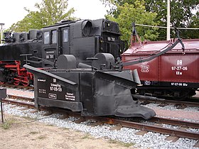 Snowplough of narrow gauge railways of Saxony, Germany