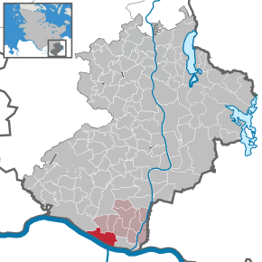 Poziția Schnakenbek pe harta districtului Herzogtum Lauenburg