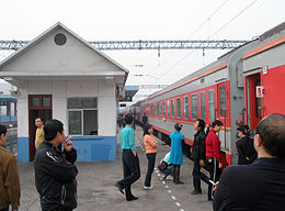 'n treinstasie in Xiping, Zhumadian.