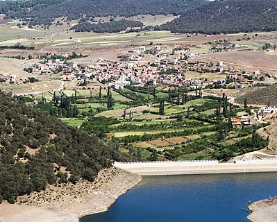 Zawiyat Ben Semim village, the largest village in the Ben Semim commune in Ifrane province, Morocco.