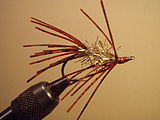 Gold bendback shrimp fly