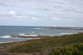 Vue du cap Leeuwin avec le phare.