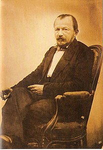 Photographie de Gérard de Nerval par Nadar, vers 1854-1855.