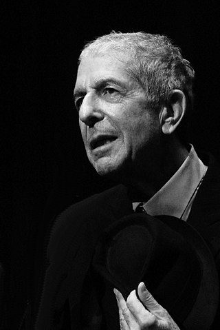 Kanadský hudebník Leonard Cohen během ženevského koncertu v říjnu 2008