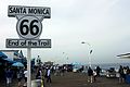 Ende der Route 66 in Santa Monica / Kalifornien