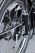 Rear suspension Adler M 100, built from 1949 to 1957, right side