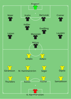 Aufstellung Schweden gegen Deutschland