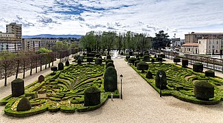 Jardin de l'Évêché de Castres vu du Musée Goya