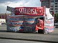 Image 35Camp put up by striking Pepsi-Cola workers, in Guatemala City, Guatemala, 2008.