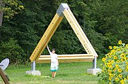 Modell vom Verein „Treffpunkt Physik“ auf einem Spielplatz in Sankt Margareten im Rosental, Kärnten